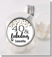40 and Fabulous Glitter - Personalized Birthday Party Candy Jar thumbnail