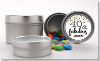 40 and Fabulous Glitter - Custom Birthday Party Favor Tins