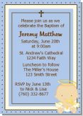 Angel Baby Boy Caucasian - Baptism / Christening Invitations