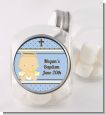 Angel Baby Boy Caucasian - Personalized Baptism / Christening Candy Jar thumbnail