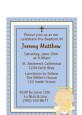 Angel Baby Boy Caucasian - Baptism / Christening Petite Invitations thumbnail