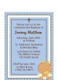 Angel Baby Boy Hispanic - Baptism / Christening Petite Invitations thumbnail