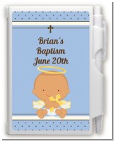 Angel Baby Boy Hispanic - Baptism / Christening Personalized Notebook Favor
