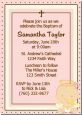 Angel Baby Girl Caucasian - Baptism / Christening Invitations thumbnail