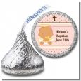 Angel Baby Girl Hispanic - Hershey Kiss Baptism / Christening Sticker Labels thumbnail