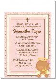 Angel Baby Girl Hispanic - Baptism / Christening Petite Invitations