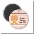 Angel Baby Girl Hispanic - Personalized Baptism / Christening Magnet Favors thumbnail