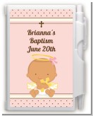Angel Baby Girl Hispanic - Baptism / Christening Personalized Notebook Favor