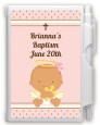 Angel Baby Girl Hispanic - Baptism / Christening Personalized Notebook Favor thumbnail