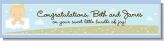 Angel in the Cloud Boy - Personalized Baby Shower Banners Angel in the Cloud Boy - Personalized Baby Shower Banners