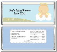 Angel in the Cloud Boy - Personalized Baby Shower Candy Bar Wrappers