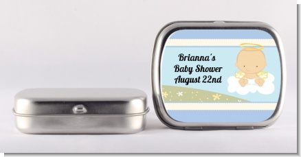 Angel in the Cloud Boy - Personalized Baby Shower Mint Tins
