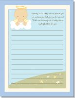 Angel in the Cloud Boy - Baby Shower Notes of Advice
