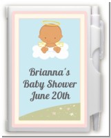 Angel in the Cloud Girl Hispanic - Baby Shower Personalized Notebook Favor