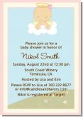 Angel in the Cloud Girl - Baby Shower Invitations