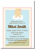 Angel in the Cloud Girl - Baby Shower Petite Invitations