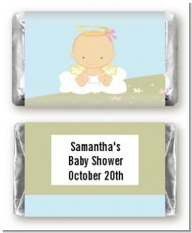 Angel in the Cloud Girl - Personalized Baby Shower Mini Candy Bar Wrappers