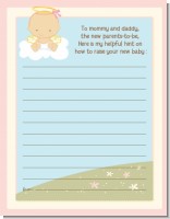 Angel in the Cloud Girl - Baby Shower Notes of Advice