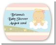 Angel in the Cloud Girl - Personalized Baby Shower Rounded Corner Stickers thumbnail