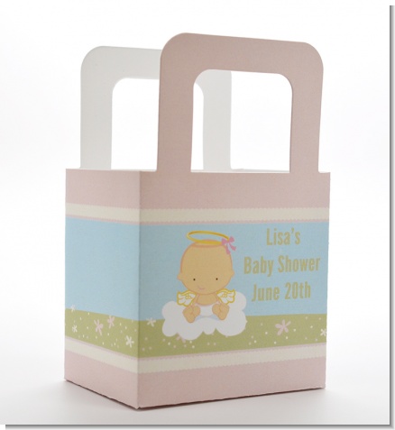 Angel in the Cloud Girl - Personalized Baby Shower Favor Boxes