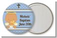 Angel Baby Boy Hispanic - Personalized Baptism / Christening Pocket Mirror Favors thumbnail