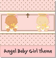 Angel Baby Girl Baptism Theme