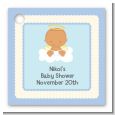 Angel in the Cloud Boy Hispanic - Personalized Baby Shower Card Stock Favor Tags thumbnail
