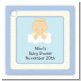 Angel in the Cloud Boy - Personalized Baby Shower Card Stock Favor Tags thumbnail