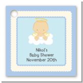 Angel in the Cloud Boy - Personalized Baby Shower Card Stock Favor Tags