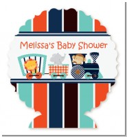 Animal Train - Personalized Baby Shower Centerpiece Stand