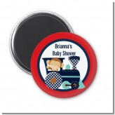 Animal Train - Personalized Baby Shower Magnet Favors