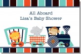 Animal Train - Personalized Baby Shower Placemats