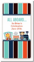 Animal Train - Custom Rectangle Baby Shower Sticker/Labels