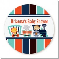 Animal Train - Personalized Baby Shower Table Confetti