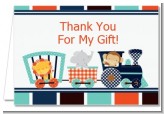 Animal Train - Baby Shower Thank You Cards