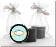 Aqua & Yellow - Graduation Party Black Candle Tin Favors thumbnail