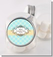 Aqua & Yellow - Personalized Graduation Party Candy Jar thumbnail