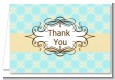 Aqua & Yellow - Graduation Party Thank You Cards thumbnail