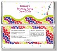 Paint Party - Personalized Birthday Party Candy Bar Wrappers thumbnail