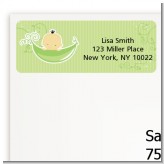 Sweet Pea Asian Boy - Baby Shower Return Address Labels