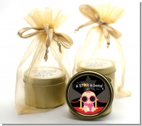 A Star Is Born Baby - Baby Shower Gold Tin Candle Favors