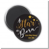 A Star Is Born Gold - Personalized Baby Shower Magnet Favors