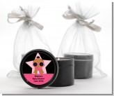 A Star Is Born Hollywood Black|Pink - Baby Shower Black Candle Tin Favors