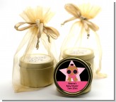 A Star Is Born Hollywood Black|Pink - Baby Shower Gold Tin Candle Favors