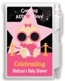 A Star Is Born Hollywood Black|Pink - Baby Shower Personalized Notebook Favor thumbnail