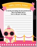 A Star Is Born!® Hollywood Black|Pink - Baby Shower Notes of Advice