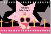 A Star Is Born!® Hollywood Black|Pink - Personalized Baby Shower Placemats