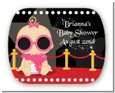 A Star Is Born!® Hollywood - Personalized Baby Shower Rounded Corner Stickers