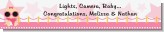 A Star Is Born!® Hollywood White|Pink - Personalized Baby Shower Banners A Star Is Born!® Hollywood White|Pink - Personalized Baby Shower Banners