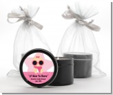 A Star Is Born Hollywood White|Pink - Baby Shower Black Candle Tin Favors